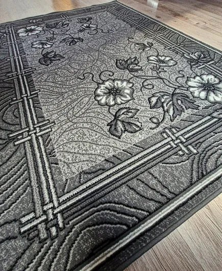 HU Sivý klasický koberec Shiraz Bcf Maky-sivé Rozmer: 250x350 cm