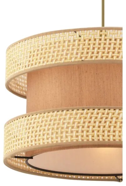 Závesný luster HALO na lanku 1xE27/60W/230V hnedá/béžová