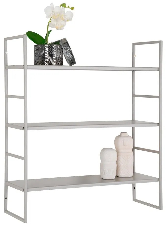 Svetlosivá poschodová kovová polica 48 cm Beja – House Nordic