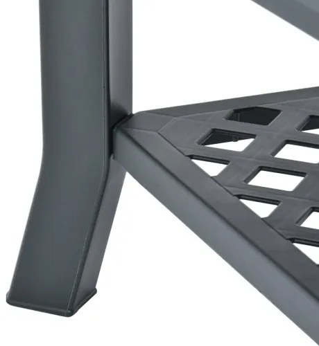 vidaXL Konferenčný stolík, zelený 90x60x46 cm, plast-