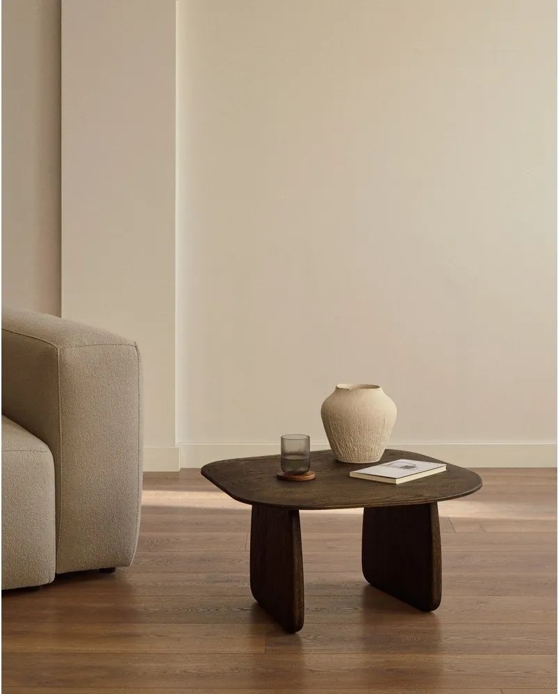 Odkladací stolík z dubového dreva 70x71 cm Pirita – Kave Home