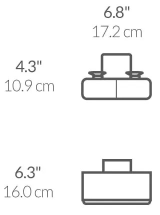 Samodržiaci kovový držiak na špongiu Slim - simplehuman