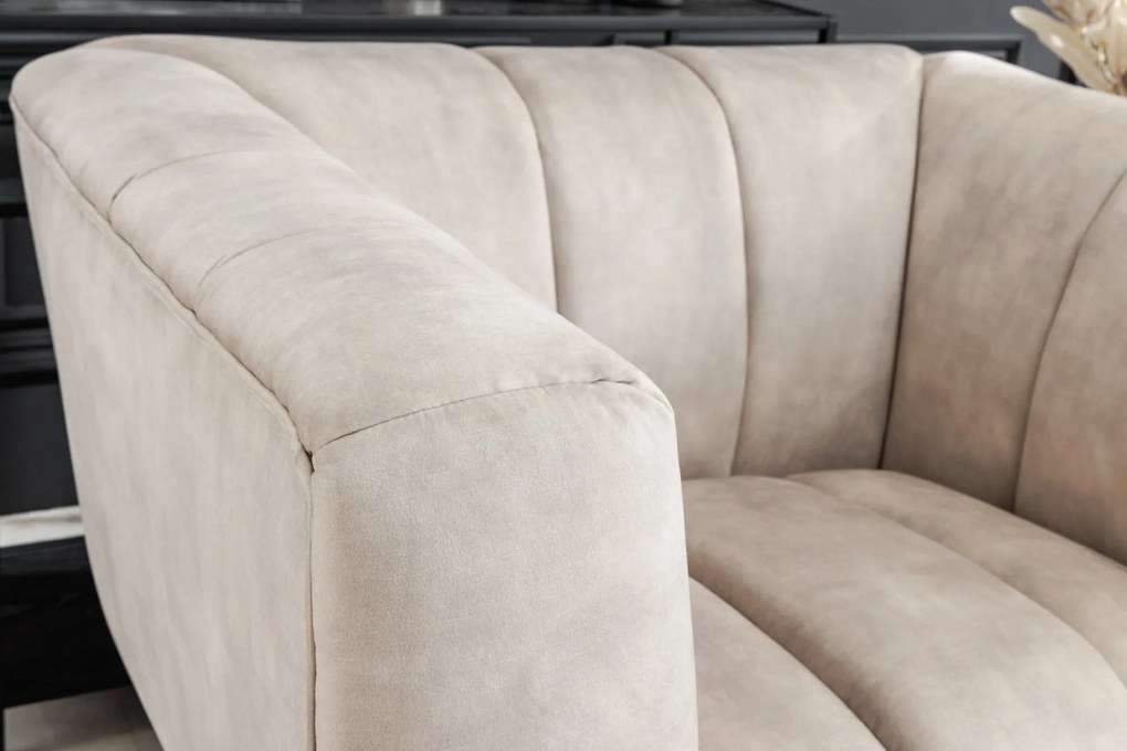 Kreslo Ablesse champagne black