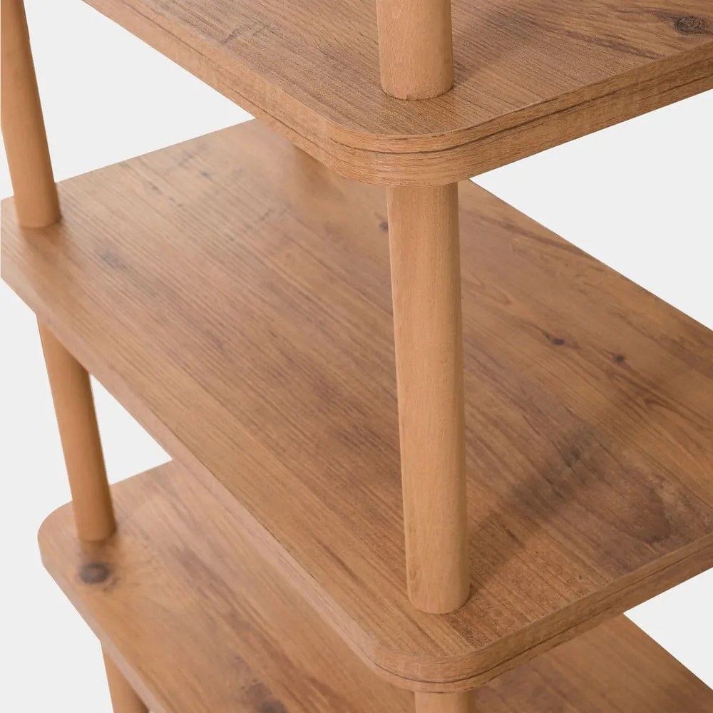 Knižnica v dekore borovice v prírodnej farbe 80x168,5 cm Step - Kalune Design