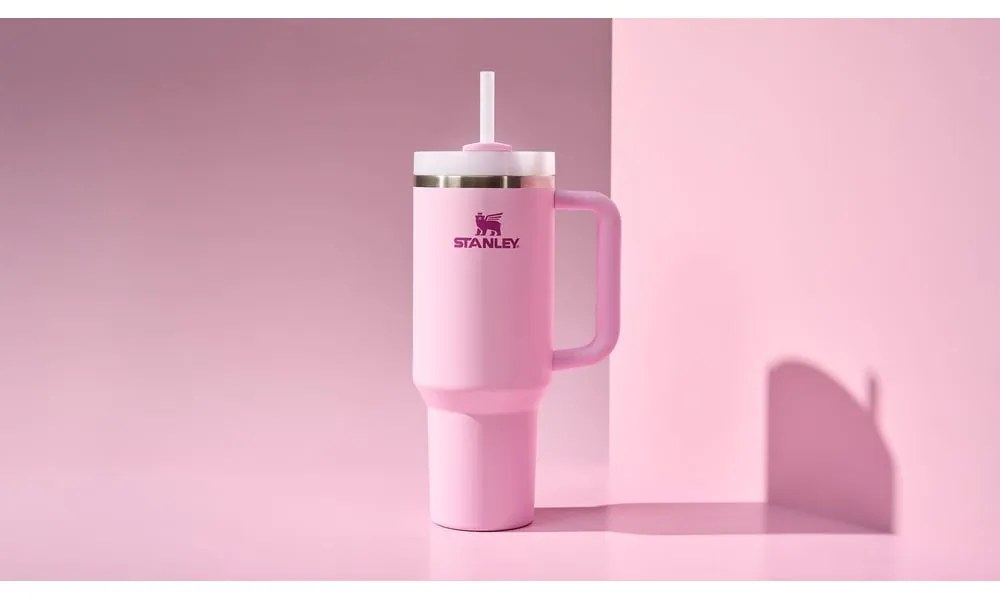 Ružová termoska so slamkou 1,18 l Quencher H2.O FlowState – Stanley