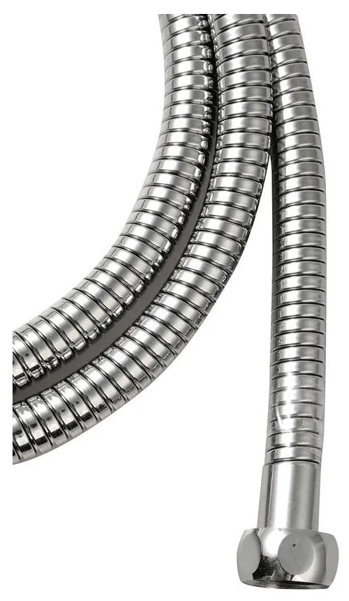 Sprchová hadica z nehrdzavejúcej ocele v lesklo striebornej farbe Lux – Sapho