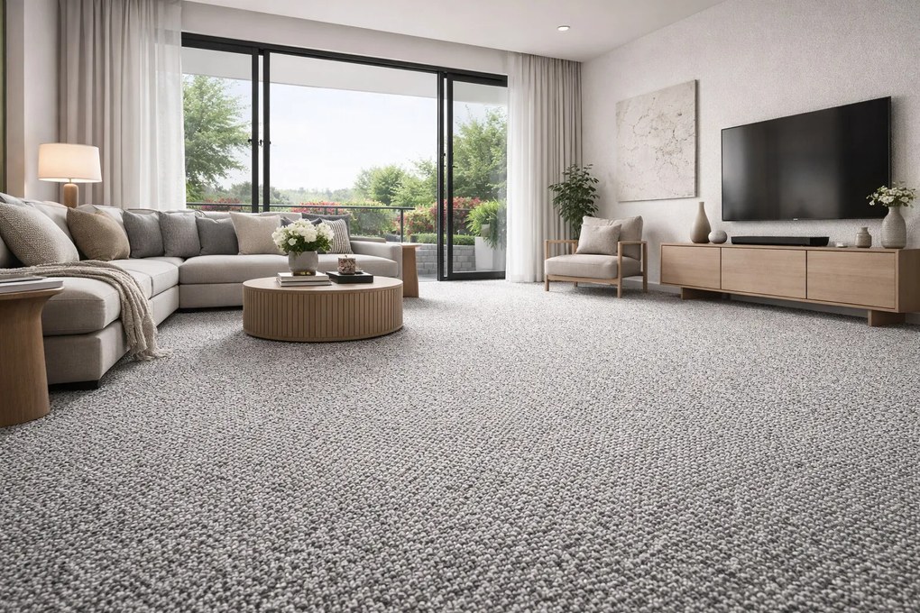 Metrážny koberec Orion 9289, na mieru, šíře 4m,5m, šedá, filc, chodba / predsieň, Timzo