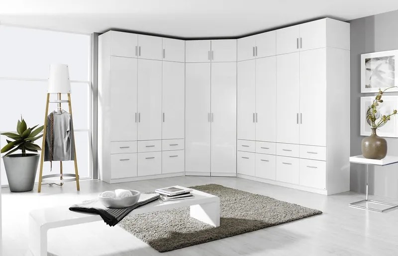 Šatníková skriňa Celle, biela