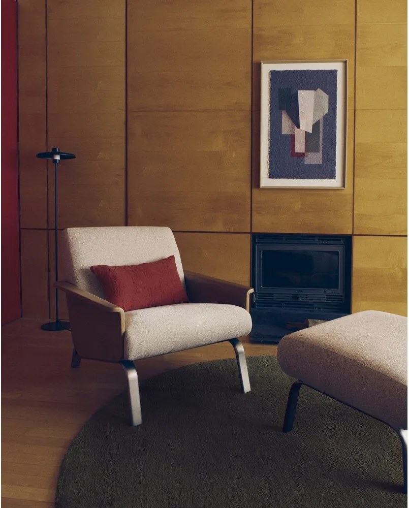 Béžové ženilkové kreslo Amsen – Kave Home