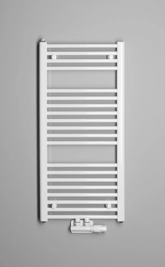 Aqualine Aqualine, DIRECT vykurovacie teleso s stredovým pripojením 450x960 mm, 447 W, biela, ELM94T