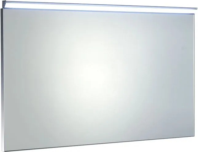 Bora AL716 zrkadlo v ráme s LED osvetlením a vypínačom 100x60 cm, chróm