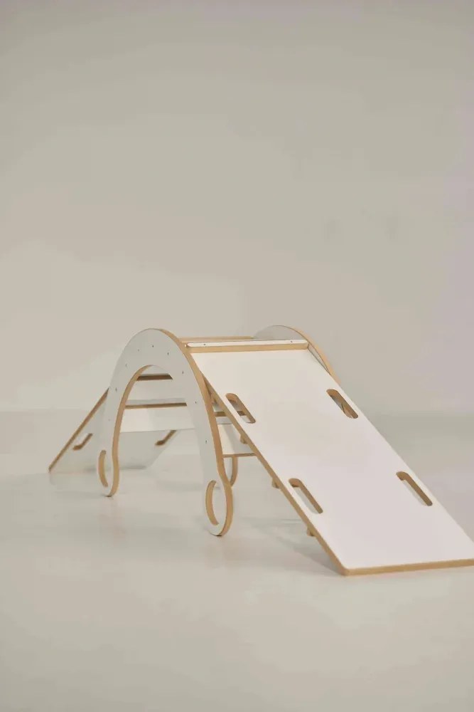 Lezecká súprava 3v1 stredná – hojdačka, šmykľavka a lezecká stena Prírodná