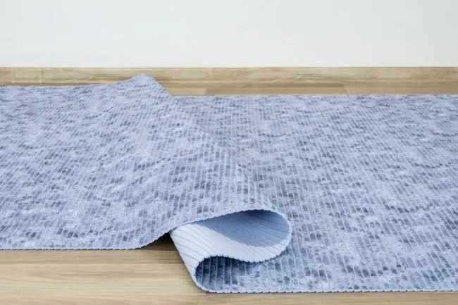 Kúpelňová penová rohož Softy-tex 912 modrá / granátová