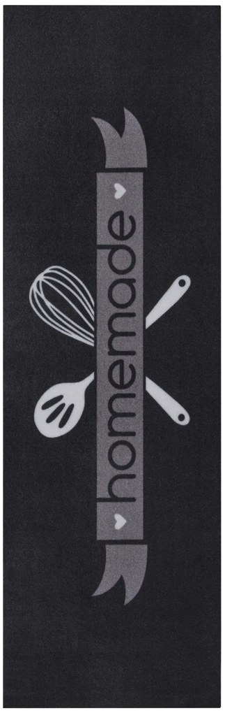 Hanse Home, Behúň Cook & Clean 105732 Black White Grey, 50x150, čierna, kuchyňa