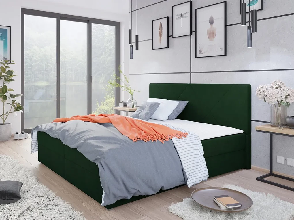 Kontinentálna posteľ Derisio 4, Rozmer postele: 160x200, Dostupné poťahy: Itaka 10