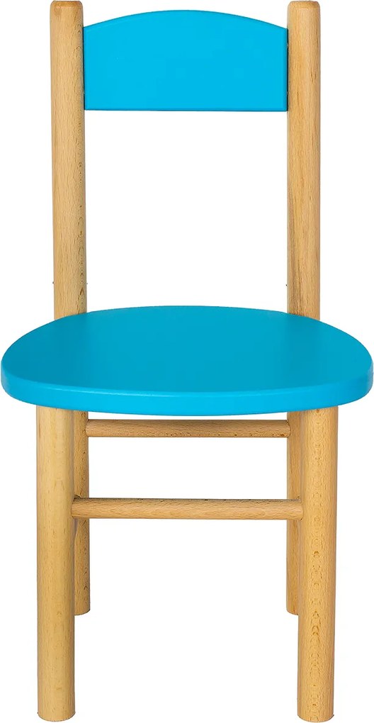 Detská drevená stolička z masívu - farebná