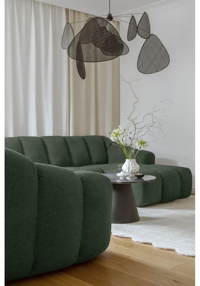 Tmavozelená rohová pohovka (ľavý roh/do tvaru "U") Shell – Miuform