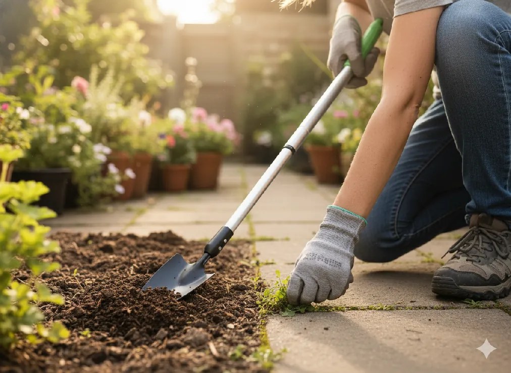 Garden Line Záhradná lopata s teleskopickou rukoväťou 71–106 cm