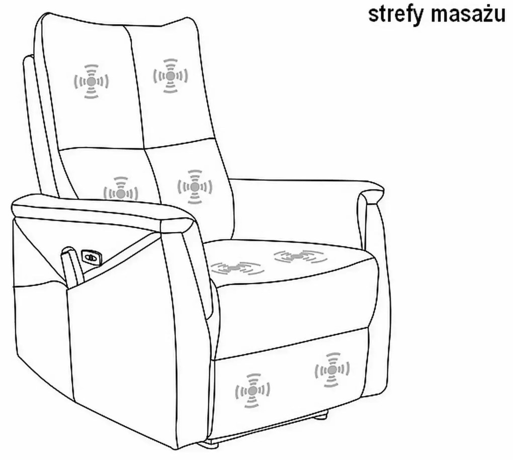 Masážní křeslo NEPTUN M Velvet - výber z 4 prevedení