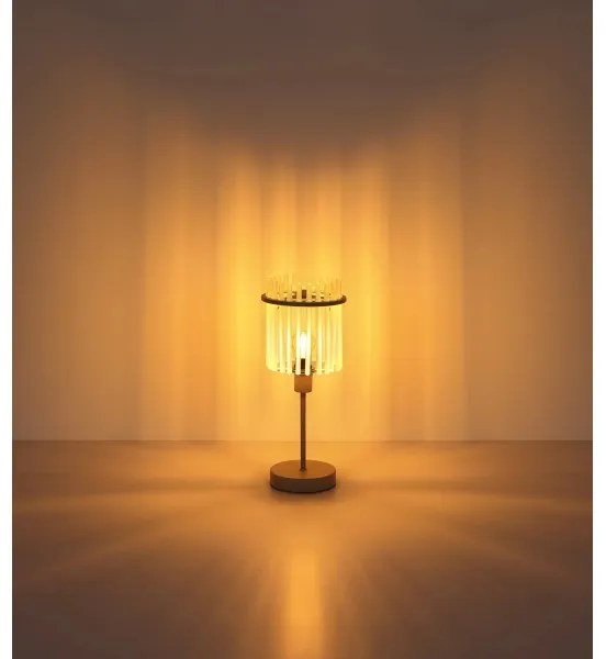 Globo 15698TB - Stolná lampa GORLEY 1xE14/40W/230V