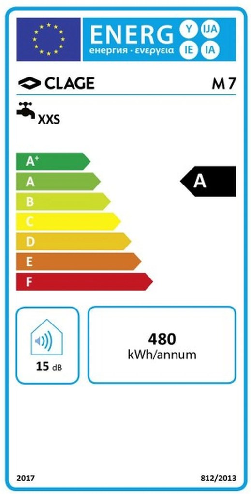 CLAGE M7/SMB Ohrievač vody 6,5kW/400V+kohútiková armatúra 1500-17107