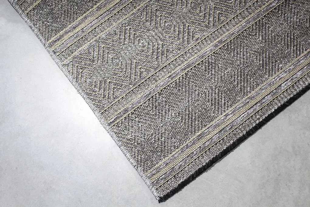 BE Koberec Saran G001 GREY – sivý obdĺžnikový Rozmer: 80x150 cm