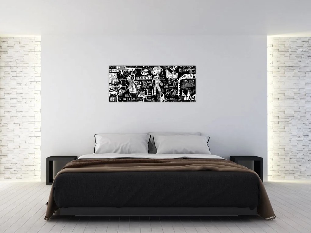 Obraz - Graffiti (120x50 cm)
