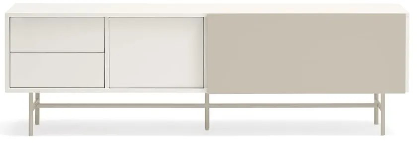 Béžovo-krémový TV stolík 180x56 cm Nube – Teulat