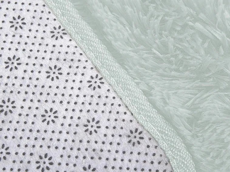 TZ Biely obdĺžnikový shaggy koberec Lana Rozmer: 120x160 cm