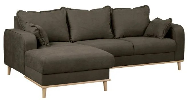 Hnedá rohová pohovka (ľavý roh) Beata - Ropez