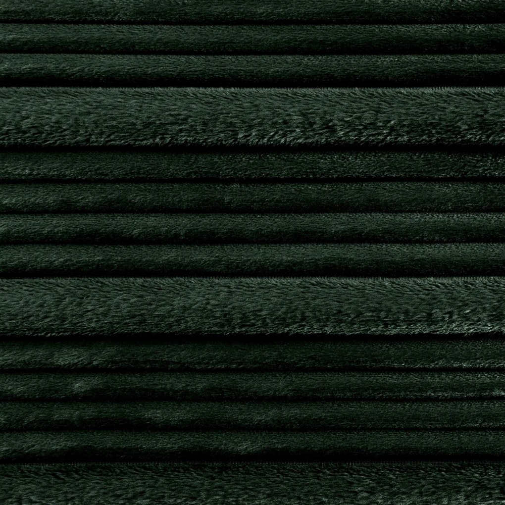EUROFIRANY FLANELOVÁ DEKA NINA 200X220 CM TMAVOZELENÁ