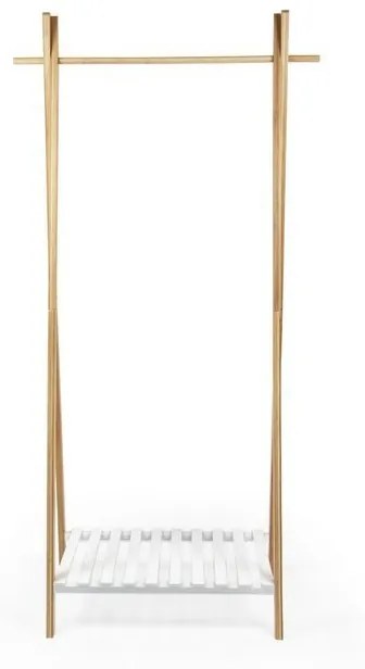 Stojan na šaty Compactor Bamboo Stender, prírodné drevo