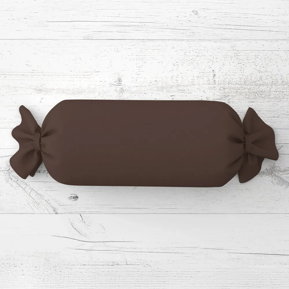 Biante Vankúš valec bonbon Rongo RG-051 Hnedý 15x100 cm