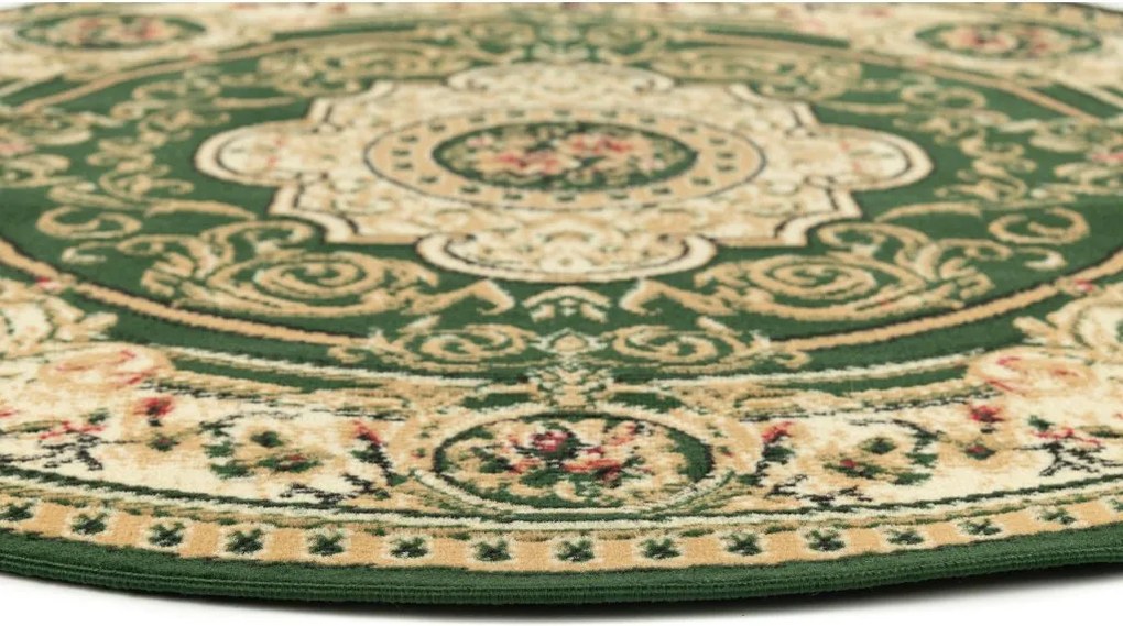 TA Koberec F744A ZELENÝ ATLAS PP KOLESO Rozmer: 140x140 cm