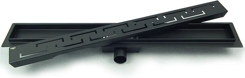 BPS-koupelny Sprchový odtokový žľab DL01 DELTA G4 HYD-2676 70 cm, čierny