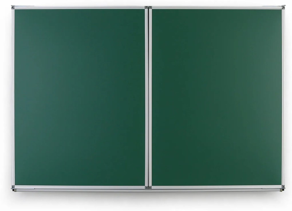 Roztváracia zelená keramická tabuľa pre popis kriedou, magnetická, 3600 x 1200 mm