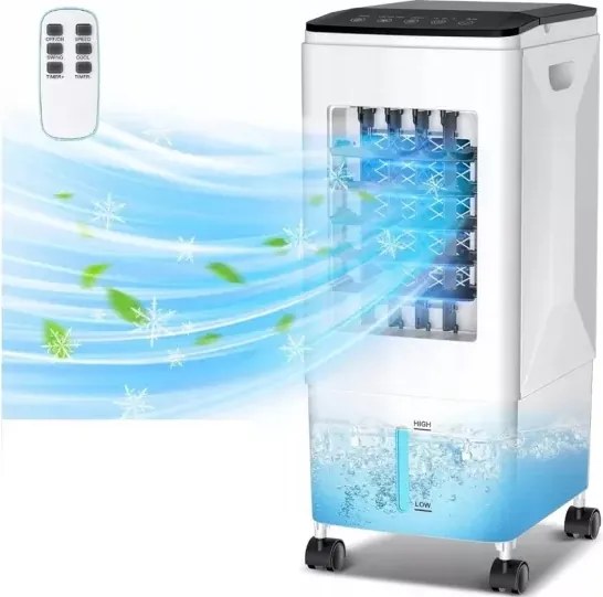 Mobilná Klimatizácia S Diaľkovým Ovládaním 5,5L [klasa A++] Air Cooler BW-102Y