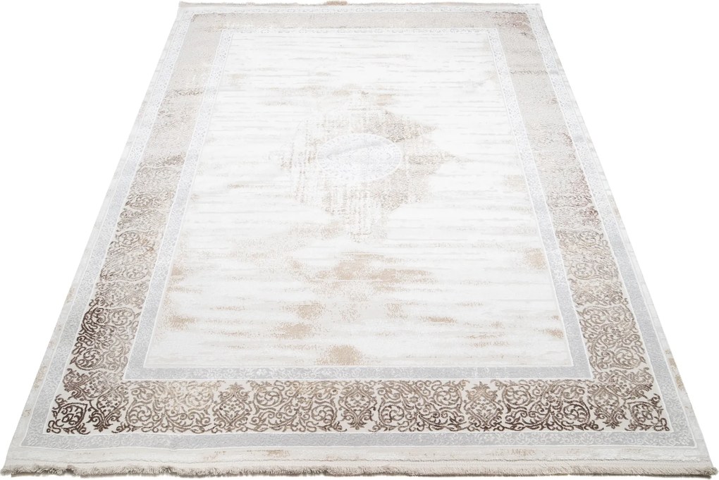Koberec Sahara obdĺžnikový – krémovo-hnedý dizajn pre domov Rozmer: 250x350 cm