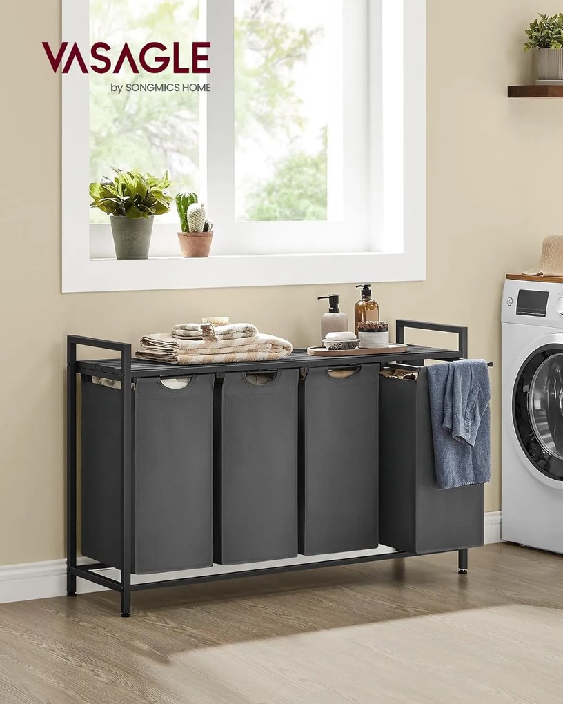 Kôš na bielizeň Vasagle Blumo 160 L sivý