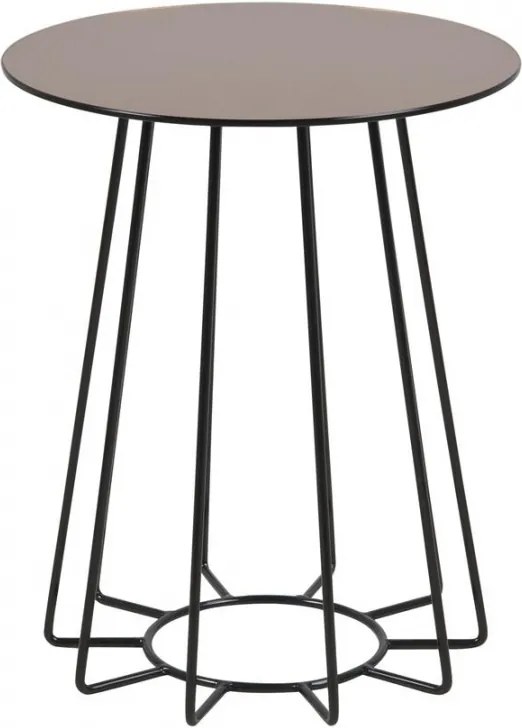 Odkládací stolek Goldy 40 cm, bronzová/černá SCHDNH000016291S SCANDI+