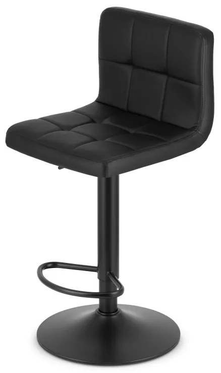 Barová stolička PROT - čierny zamat / čierny podstavec
