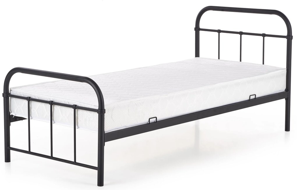 Jednolôžková posteľ 90 cm Lashell 90 (bez matraca) (čierna). Akcia -6%. Vlastná spoľahlivá doprava až k Vám domov. 1039454