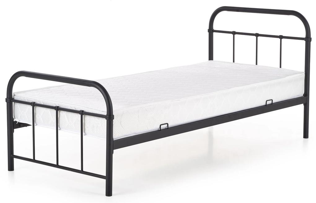 Jednolôžková posteľ 90 cm Lashell 90 (bez matraca) (čierna). Vlastná spoľahlivá doprava až k Vám domov. 1039454