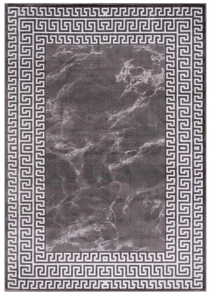 Dekorstudio Moderný koberec CHIC 502 - antracitový Rozmer koberca: 80x300cm