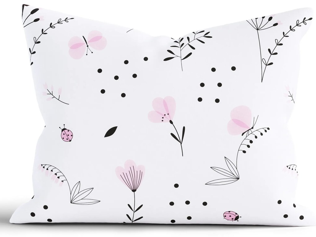 Bavlnená obliečka na vankúš Renforcé 70 × 90 cm - Lúka