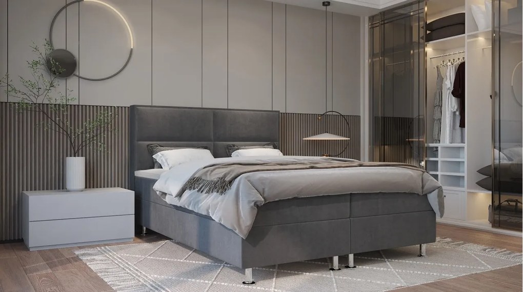 ČALÚNENÁ POSTEĽ S MATRACOM STEFANY 180X200