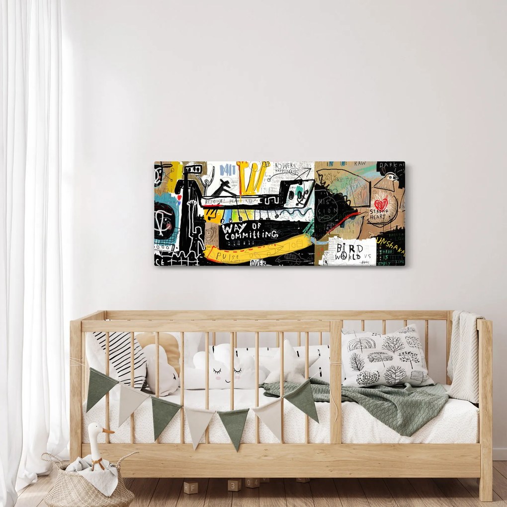 Obraz - Graffiti (120x50 cm)