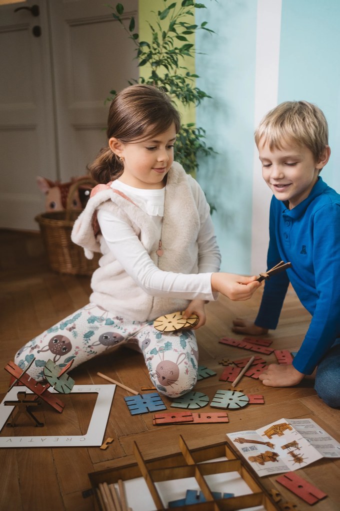 Stavebnica Creative design kit - farebná