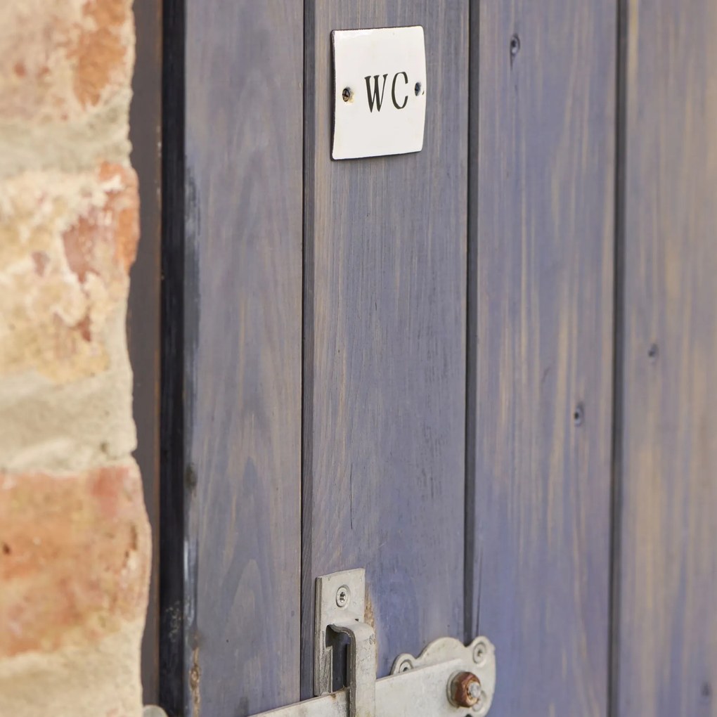 Ib Laursen Smaltovaná ceduľka WC