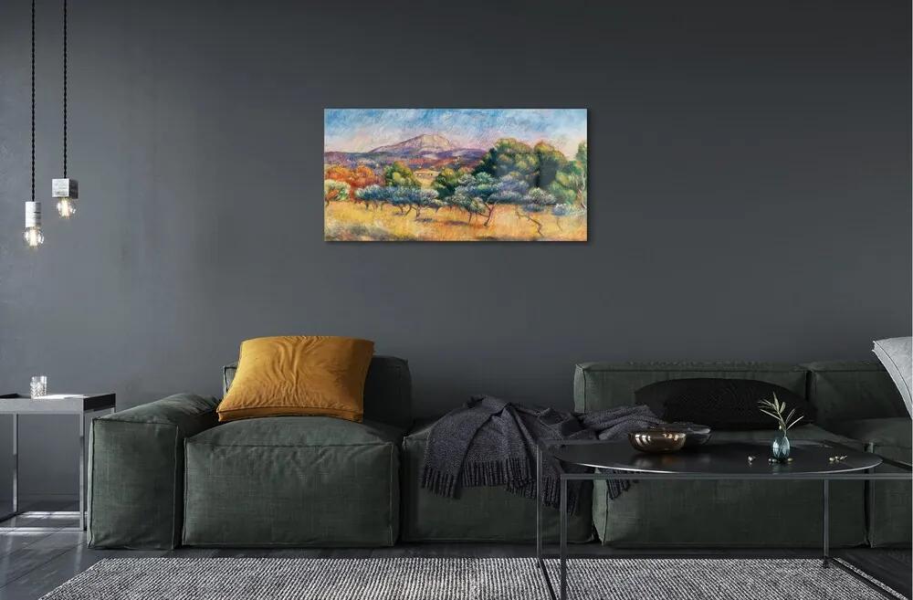 Obraz na skle Art maľoval jesenné pohľad 100x50 cm